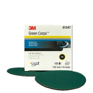 3M. 01547 Green Corps Abrasive disc 40E 6"