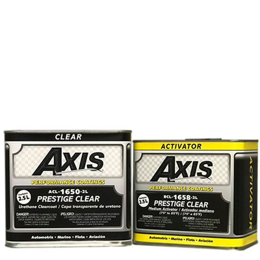 Axis Acl1650 Clearcoat Prestige clear & 1658 Activator